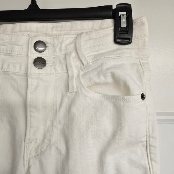 Women's Frame "Le Crop Mini Boot" Jeans in White Denim - Size 24 - Picture 5 of 12
